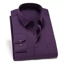 Camisa Social Para Hombre, De Corte Estándar, No Se Puede Pl