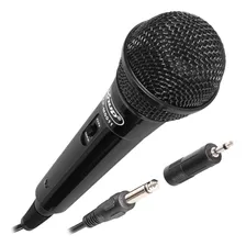 Microfone Profissional Com Fio 3 Metros P10 P2 Dinâmico