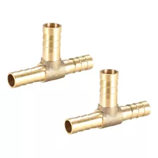 Tee Brass Barb Fitting Reducer 3 Way, Fit Hose Id 8x10x...