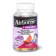 Airborne | Very Berry Good Rest Immune | 27 Gummies | Berry