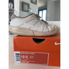 Zapatillas Nike Pico Blancas Colegiales Talles 29,9 (18cm)