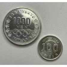 1002 - Moeda Japonesa - Comemorativa Olimpiadas Tokyo 1964