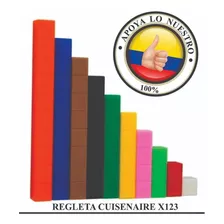 Regleta Cuisenaire Plástica X122, Juego Didáctico Matemático