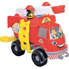 Caminhão Bombeiros Grande Com Som Merco Toys