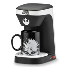 Star Wars Cafetera De 1 Taza Con Taza, Negro, Porción Indi.