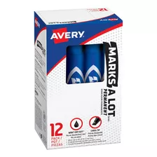 Avery Marks-a-lot Permanent Markers, Regular Desk-style Size