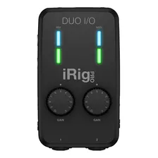 Interfaz De Audio Ik Multimedia Irig Pro Duo I/o 100v/240v Negra