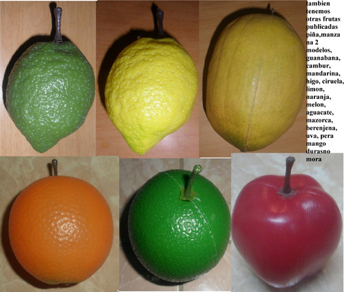 Fruta Artificial Decorativa Limon, Naranja, Melon,manzana