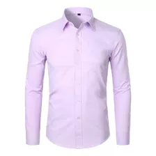 Camisas De Vestir Formales De Manga Larga Para Hombre, De Sa