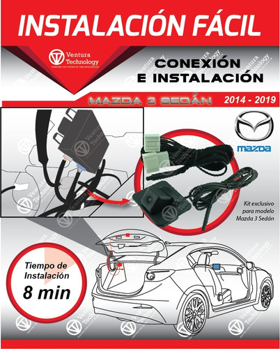 Camara De Reversa Mazda 3 Sedan 2017 Para Mazda Connect Foto 5