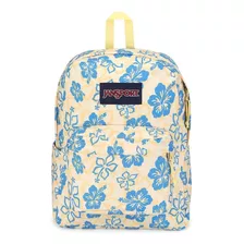 Mochila Jansport Con Estampado De Iconos De Superbreak Island, Color Beige