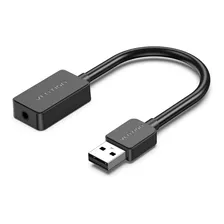 Tarjeta Sonido Vention Usb A 3.5mm Audio Micrófono Audífonos Color Gris