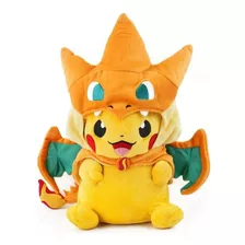 Pelucia Pikachu Cosplay Charizard Pokemon