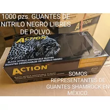 Guantes Nitrilo Negro Caja Master 6.3 Mil. Talla M, Shamrock
