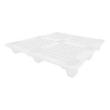 Pallet Plástico Vazado 1,00 X 1,20m Eco Branco Palete 3000kg
