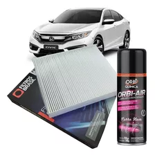 Filtro Cabine Ar Condicionado + Higienizador Novo Civic 2016