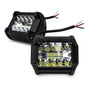 2 Faros Unidad Cuadrada Rectangular 15 Leds 5x7 Alta/baja F5