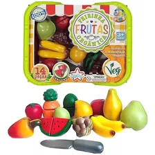 Brinquedo Crec Crec Cesta Cestinha Infantil C/ Frutas Colar