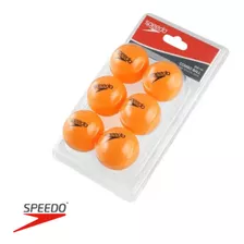 Kit 6 Bolas De Ping Pong Speedo Cor Laranja
