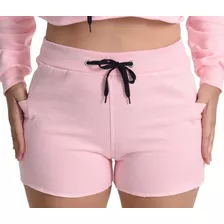 Short Moletom Flanelado Curto Verão Malhar Baladinha Casual