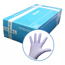 Caja Guantes Nitrilo Dexal Azul Sin Polvo Mediano X 100 Un. Unidades Por Envase 100 Talle M Color Azul Claro Con Polvo No