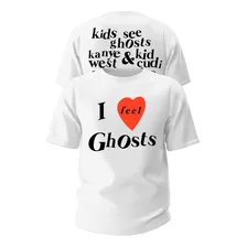 Camiseta I Feel Ghosts Kanye West Kid Cudi Love Rapper