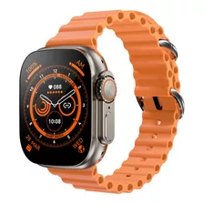 Relógio Smartwatch Gs8 Ultra - Cor Da Pulseira Laranja-claro