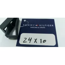 Par Passadores Tommy Hilfiger 24mm Borracha Preta X5