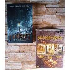 Livro Hobbit - Capa Do Filme - J. R. R. Tolkien + Dvd Trilogia Senhor Dos Aneis