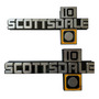 Emblema Scottsdale 10 (original) - Modelos 1981 Al 1987