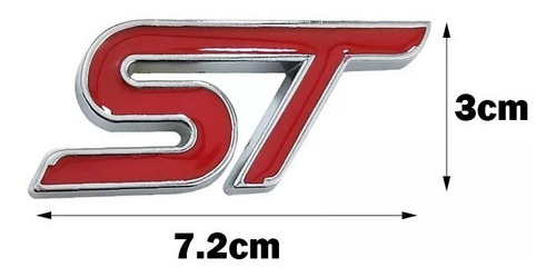 Emblema St Ford Focus Fiesta Auto Adherible Parrilla Sticker Foto 2