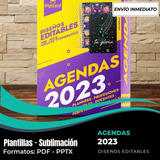 Kit Agendas Imprimibles 2023 Mega Pack DiseÃ±os Editables