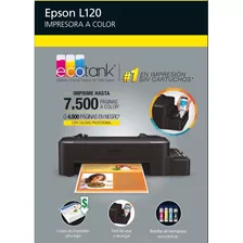 Impresora A Color Epson L120 Series Ecotank 