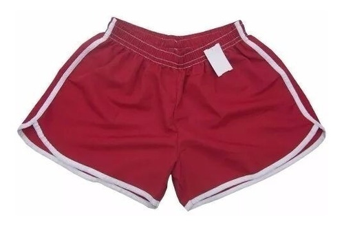 Kit 04 Shorts Praia Tactel Feminino Liso Plus Size Adulto Extra