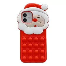 Funda/case Para iPhone X Xr Xs 11 12 13 Navideño Papa Noel