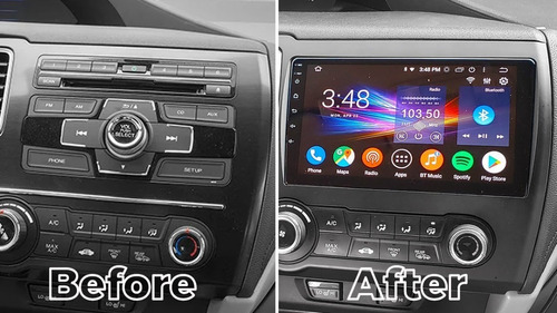 Estereo Android Honda Civic 2013-2015 Gps Radio Wifi Carplay Foto 6