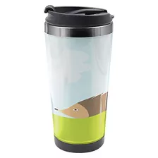 Taza De Viaje Con Diseño De Erizo, Diseño De Animales En El 