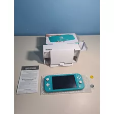 Console Nintendo Switch Lite 32gb Standard Cor Azul-turquesa