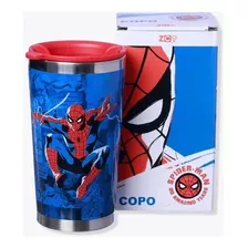 Copo Viagem Térmico 400ml Tony Homem Aranha Zona Criativa