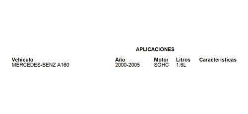 Junta Pleno Mercedes-benz A160 2000-2005 1.6l Ajusa Foto 2