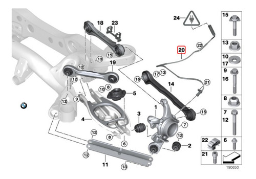 Sensor Abs Trasero Para Bmw E92 323i Foto 2