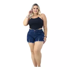 Shorts Jeans Feminino Plus Size C/ Lycra 46/ 54