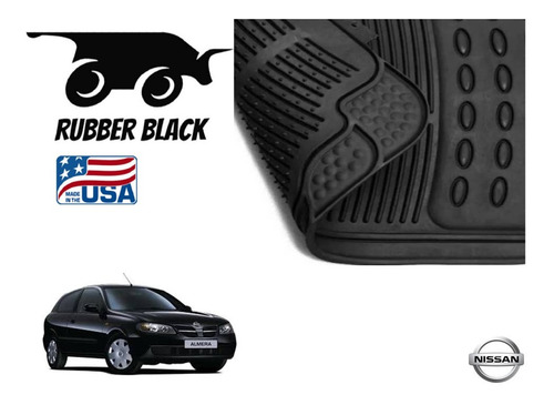 Tapetes Uso Rudo Nissan Almera 2001 Rubber Black Original Foto 4