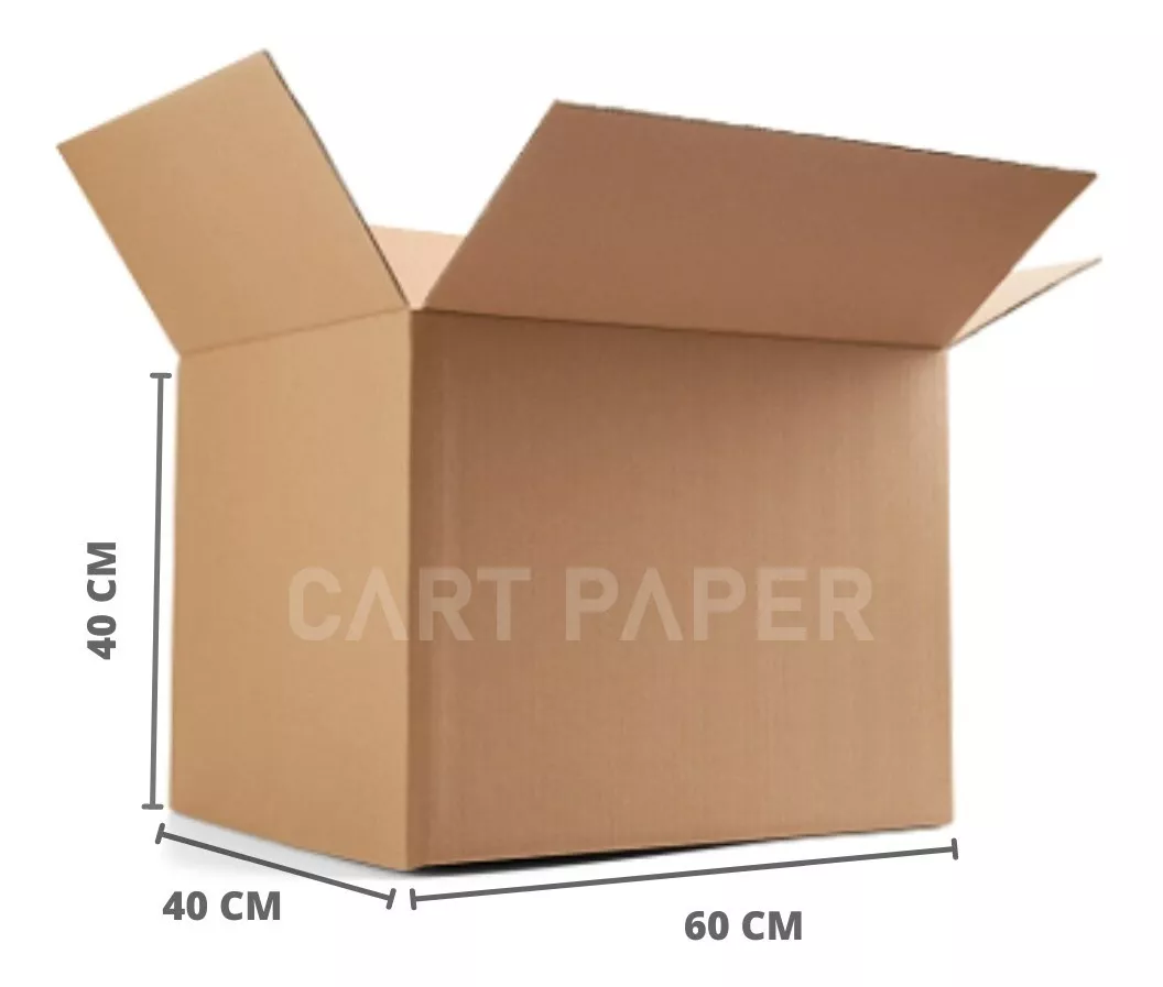 Cajas De Cartón 60x40x40 Mudanza / Pack 5 Cajas / Cart Paper
