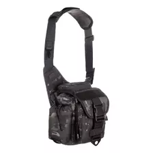 Bolsa Tática De Ombro 10 Litros Urban Warskin Black Invictus