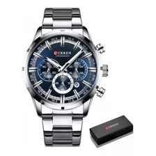 Relógio Masculino Esportivo Pulseira De Aço Watch Men Steel