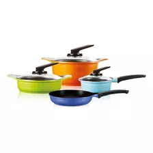 Bateria Cocina Roichen Juego 7 Piezas Profesional Color Normal