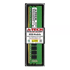 Módulo Ram Ddr4 8gb 3200 Mhz Pc4-25600 Udimm - A-tech