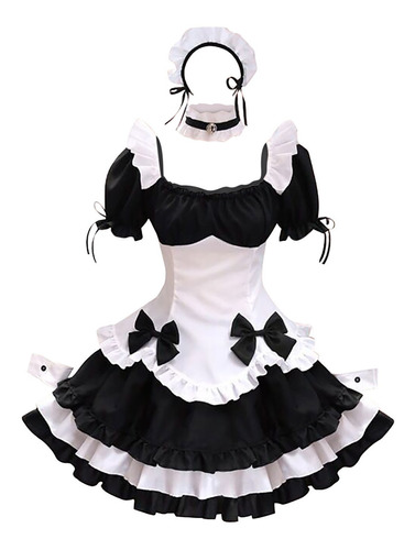 Vestido De Mujer Lovely Maid Cosplay Animation Show Jap 