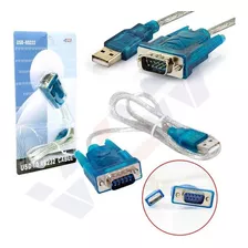 Cabo Conversor Porta Serial Rs232 Usb Azul Vga Machoxusb